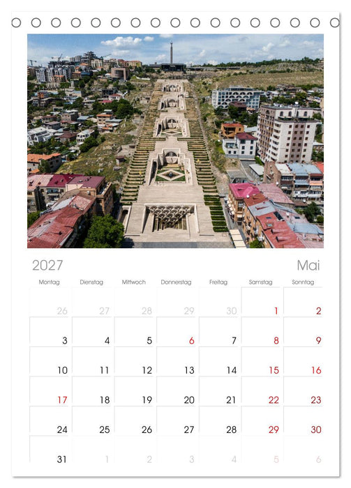 Armenien entdecken (CALVENDO Tischplaner A5H 2027)