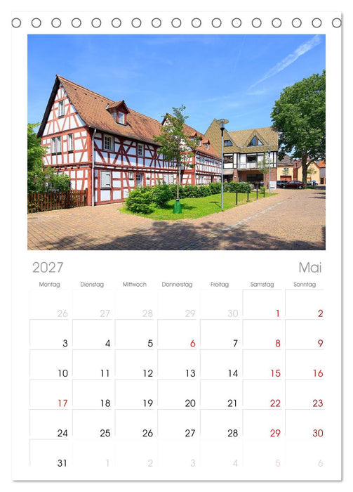 Einfach Kelsterbach am Main (CALVENDO Tischplaner A5H 2027)
