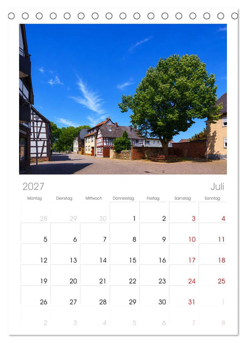 Einfach Kelsterbach am Main (CALVENDO Tischplaner A5H 2027)