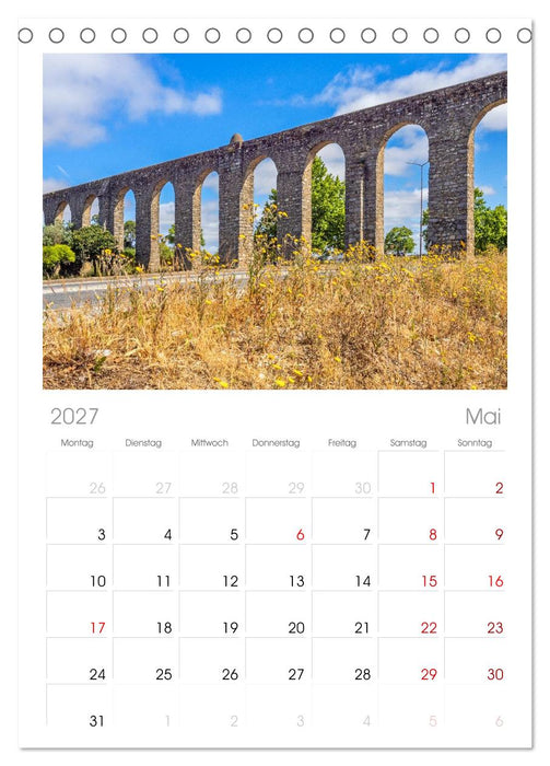 Faszination Évora (CALVENDO Tischplaner A5H 2027)