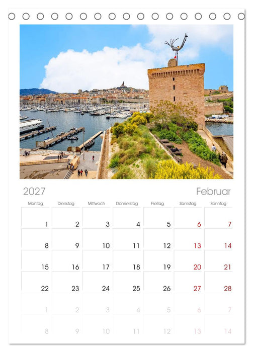 Zauber der Côte d'Azur (CALVENDO Tischplaner A5H 2027)