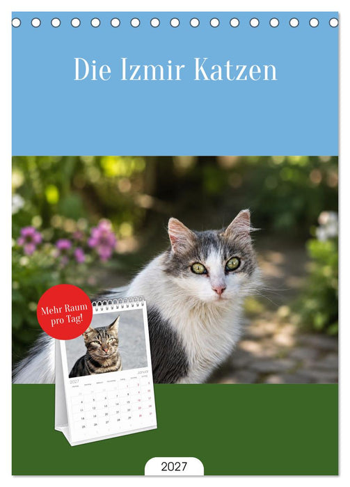 Die Izmir Katzen (CALVENDO Tischplaner A5H 2027)