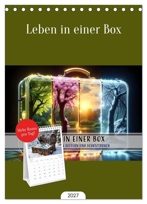 Leben in einer Box (CALVENDO Tischplaner A5H 2027)