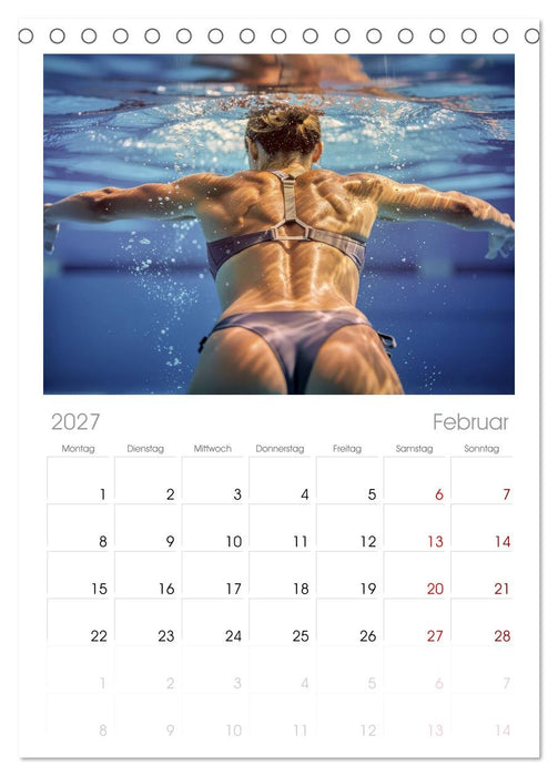 Kühlendes Nass (CALVENDO Tischplaner A5H 2027)