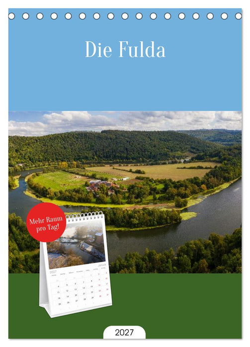 Die Fulda (CALVENDO Tischplaner A5H 2027)