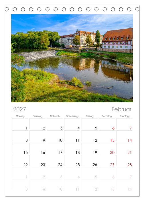 Die Fulda (CALVENDO Tischplaner A5H 2027)