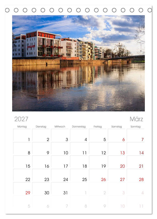 Die Fulda (CALVENDO Tischplaner A5H 2027)