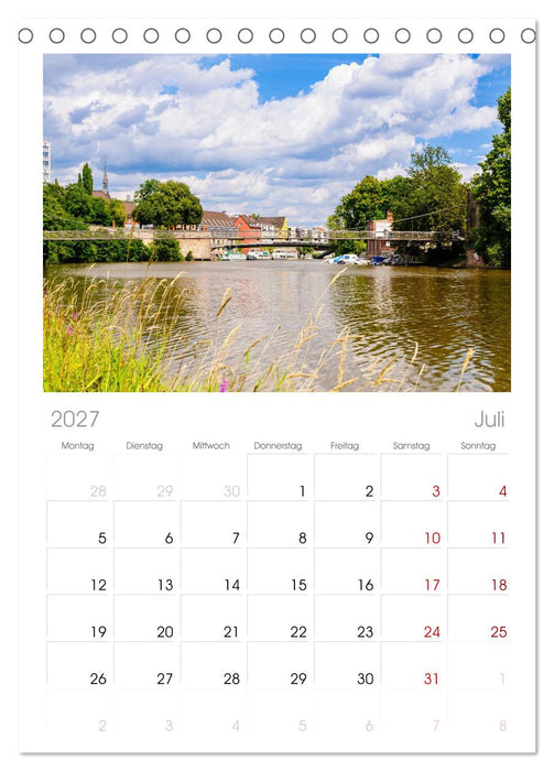 Die Fulda (CALVENDO Tischplaner A5H 2027)