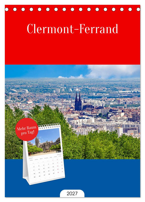 Clermont-Ferrand (CALVENDO Tischplaner A5H 2027)