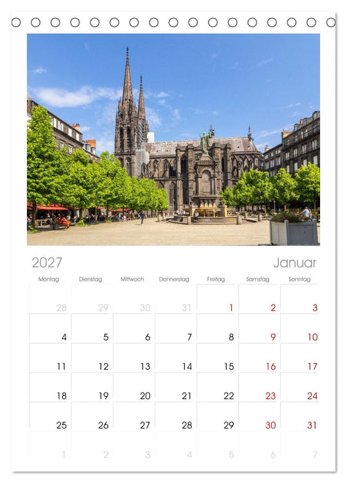 Clermont-Ferrand (CALVENDO Tischplaner A5H 2027)