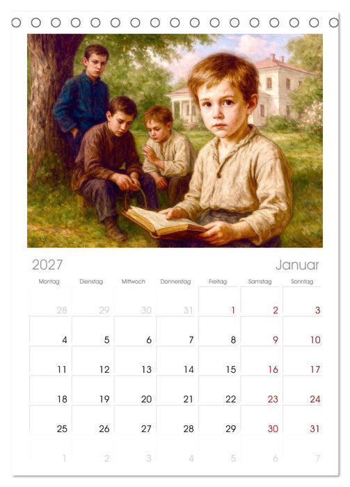 Leo Tolstoi (CALVENDO Tischplaner A5H 2027)
