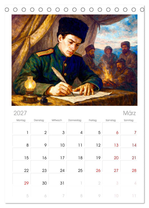 Leo Tolstoi (CALVENDO Tischplaner A5H 2027)