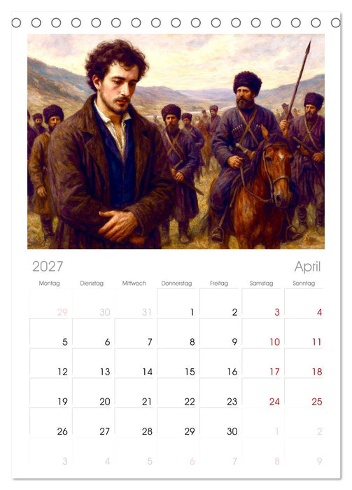 Leo Tolstoi (CALVENDO Tischplaner A5H 2027)