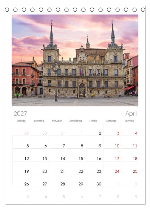 Provinz León (CALVENDO Tischplaner A5H 2027)