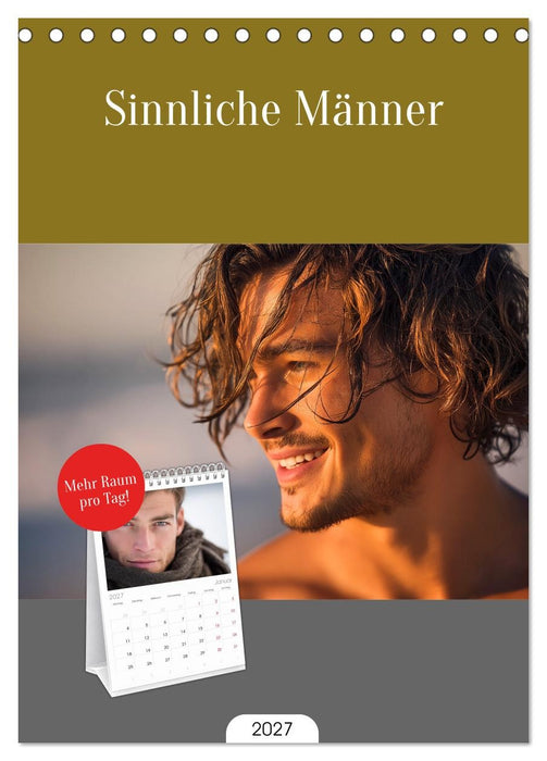 Sinnliche Männer (CALVENDO Tischplaner A5H 2027)
