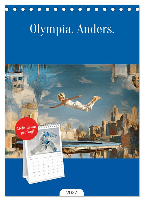 Olympia. Anders. (CALVENDO Tischplaner A5H 2027)