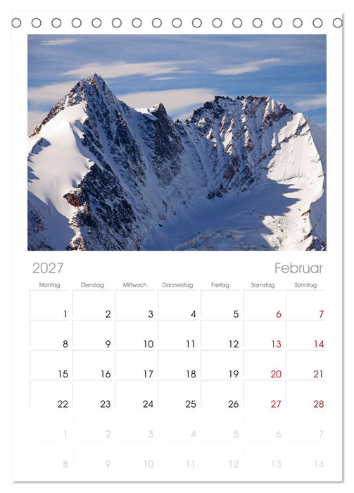Majestät Großglockner (CALVENDO Tischplaner A5H 2027)