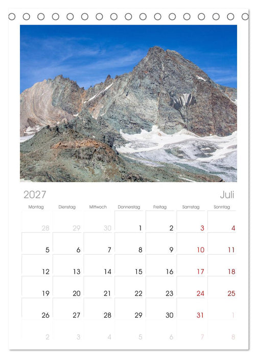 Majestät Großglockner (CALVENDO Tischplaner A5H 2027)
