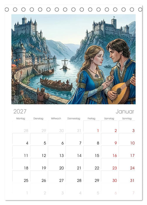 Lorelei – Die Geburt einer Legende (CALVENDO Tischplaner A5H 2027)
