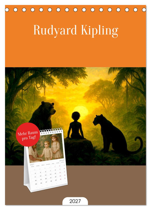 Rudyard Kipling (CALVENDO Tischplaner A5H 2027)