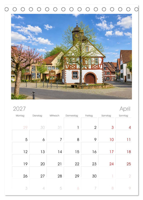 Trebur Ansichten (CALVENDO Tischplaner A5H 2027)
