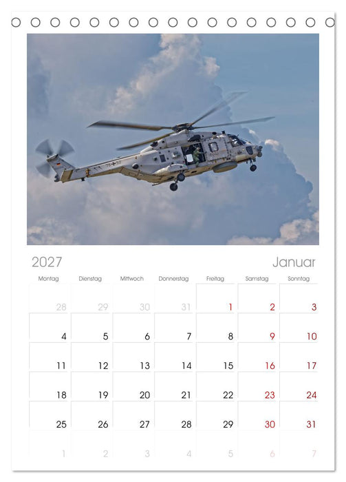 Hubschrauber der Marine (CALVENDO Tischplaner A5H 2027)