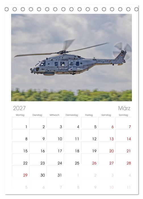 Hubschrauber der Marine (CALVENDO Tischplaner A5H 2027)