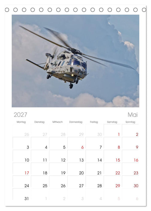 Hubschrauber der Marine (CALVENDO Tischplaner A5H 2027)