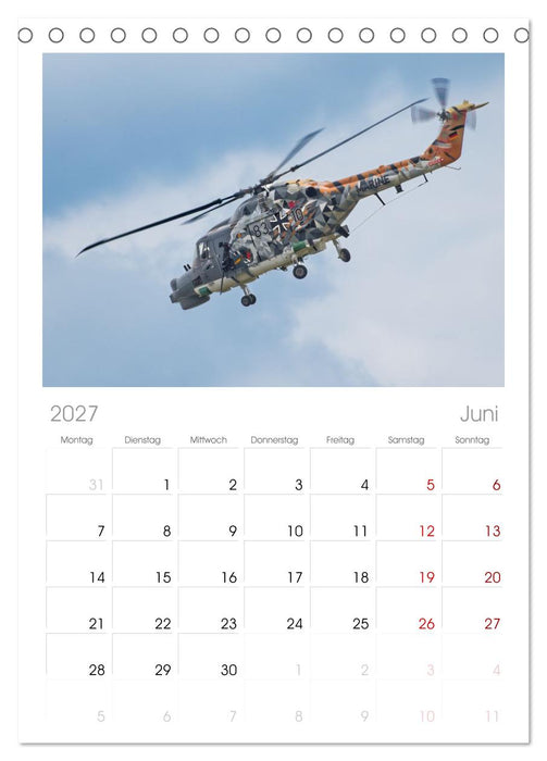 Hubschrauber der Marine (CALVENDO Tischplaner A5H 2027)