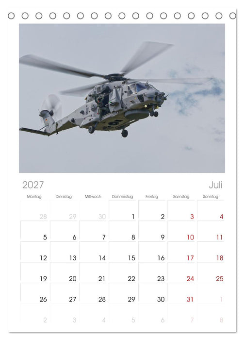 Hubschrauber der Marine (CALVENDO Tischplaner A5H 2027)