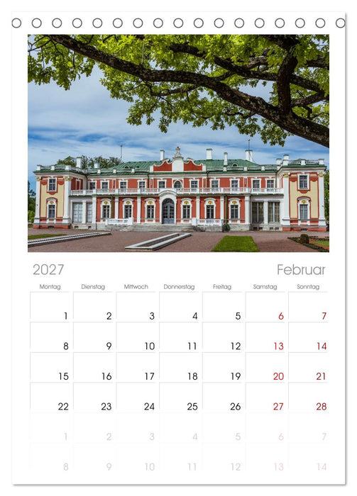 Historisches Baltikum (CALVENDO Tischplaner A5H 2027)