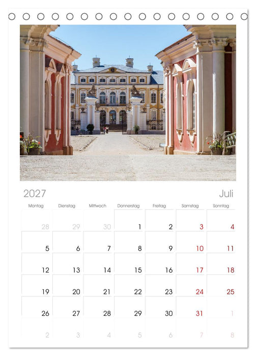 Historisches Baltikum (CALVENDO Tischplaner A5H 2027)