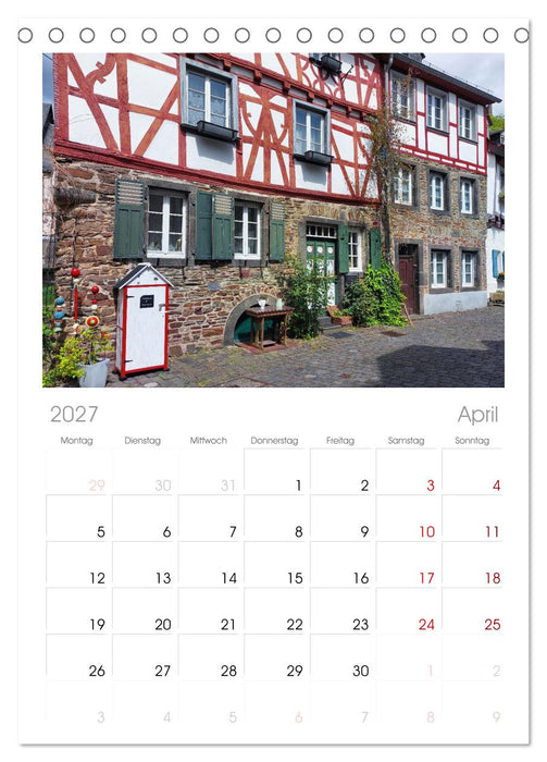 Monreal - Malerisches Eifeldorf (CALVENDO Tischplaner A5H 2027)