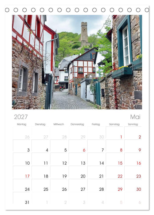 Monreal - Malerisches Eifeldorf (CALVENDO Tischplaner A5H 2027)