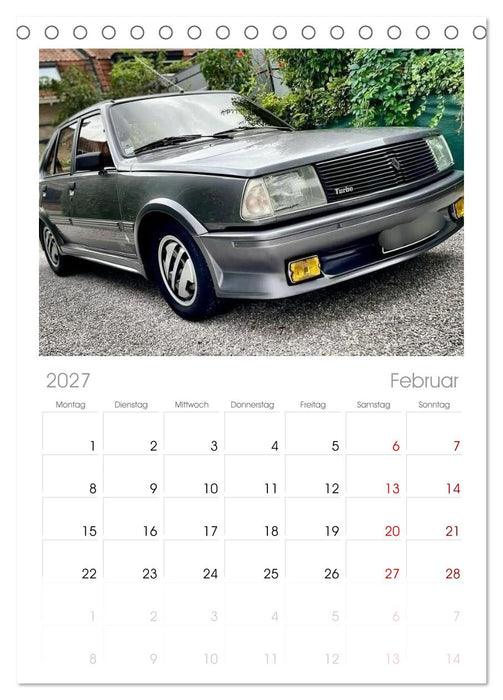Historische Renault (CALVENDO Tischplaner A5H 2027)
