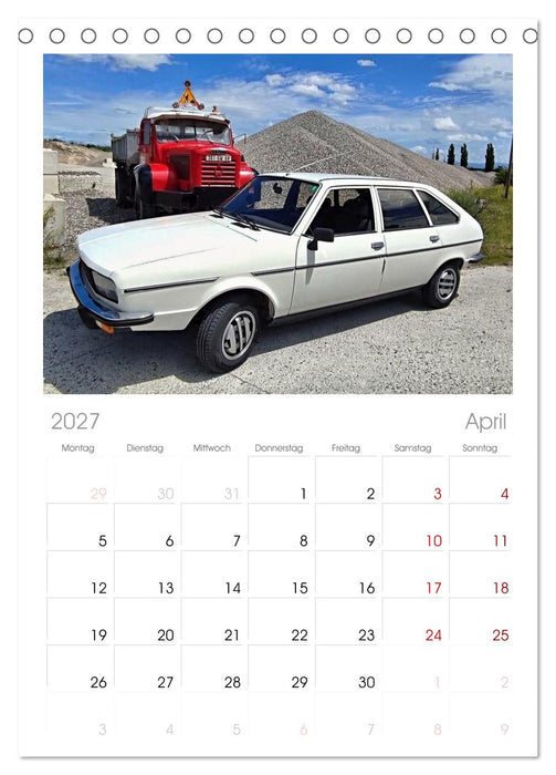 Historische Renault (CALVENDO Tischplaner A5H 2027)