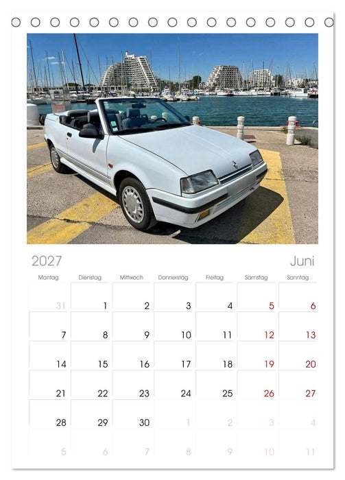 Historische Renault (CALVENDO Tischplaner A5H 2027)