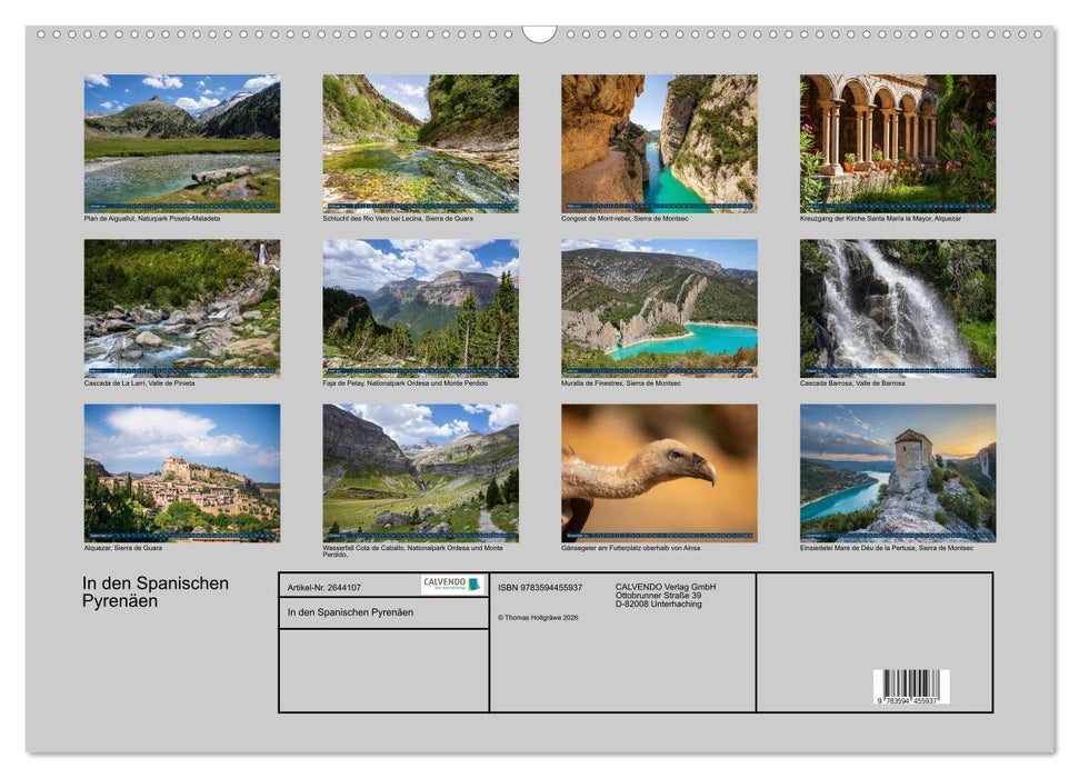 In den Spanischen Pyrenäen (CALVENDO Wandkalender 2027)
