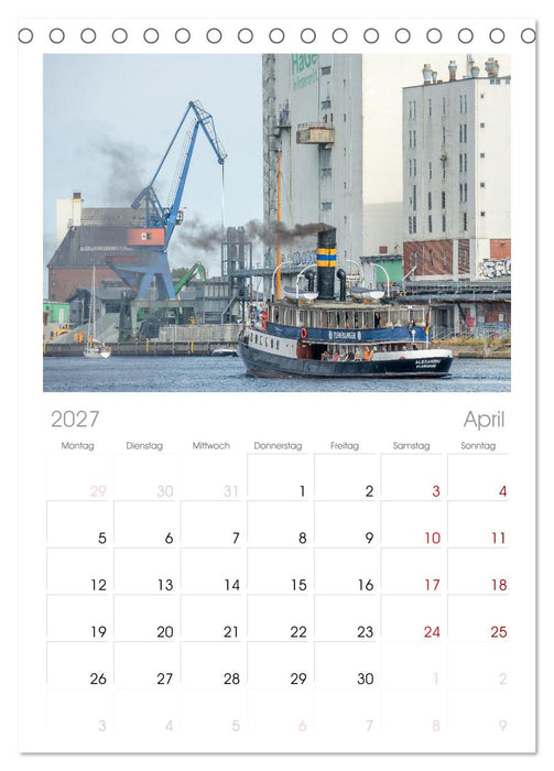Flensburg maritim (CALVENDO Tischplaner A5H 2027)