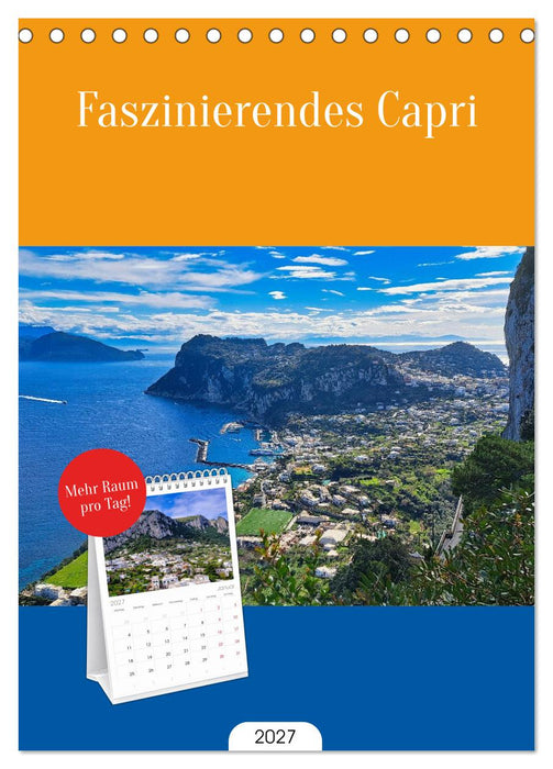Faszinierendes Capri (CALVENDO Tischplaner A5H 2027)