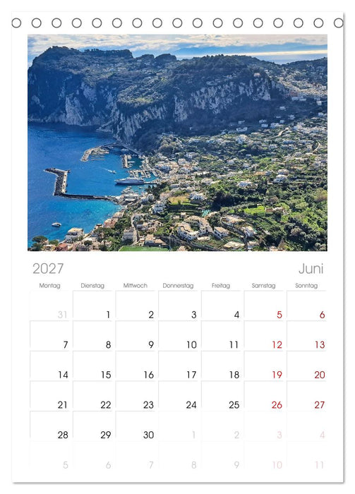 Faszinierendes Capri (CALVENDO Tischplaner A5H 2027)