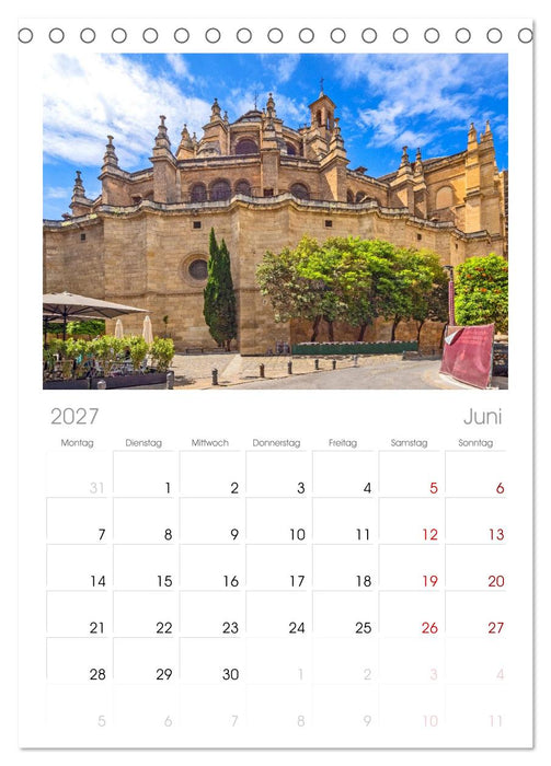Ein Herz für Granada (CALVENDO Tischplaner A5H 2027)