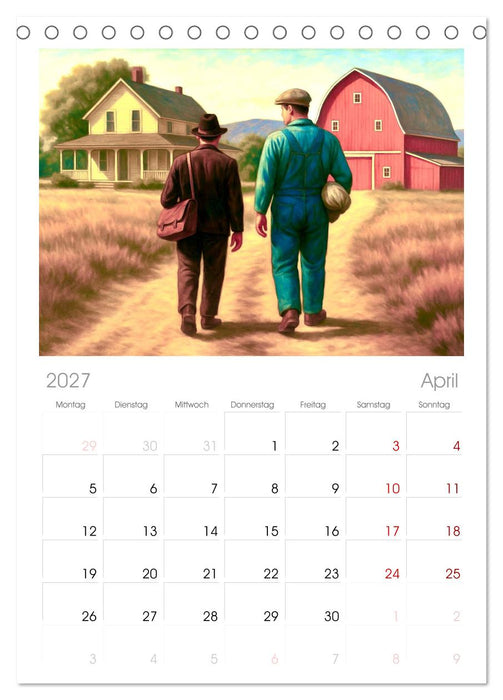 John Steinbeck (CALVENDO Tischplaner A5H 2027)