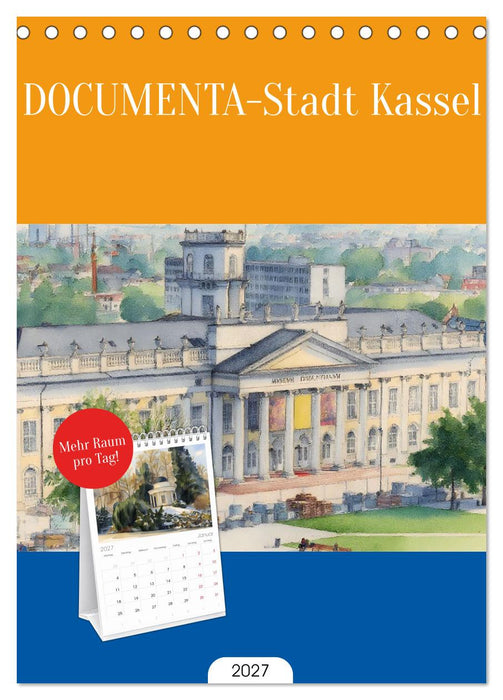 DOCUMENTA-Stadt Kassel (CALVENDO Tischplaner A5H 2027)