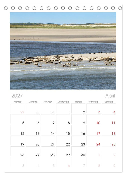 Borkum - Momente einer Reise (CALVENDO Tischplaner A5H 2027)