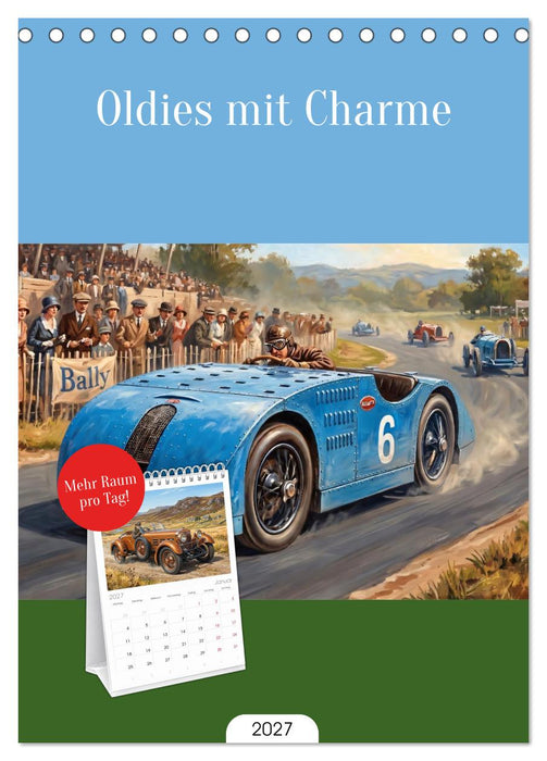 Oldies mit Charme (CALVENDO Tischplaner A5H 2027)