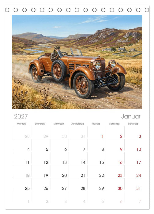 Oldies mit Charme (CALVENDO Tischplaner A5H 2027)