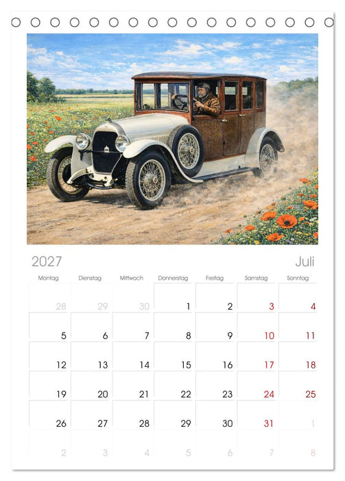 Oldies mit Charme (CALVENDO Tischplaner A5H 2027)