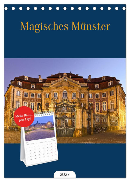 Magisches Münster (CALVENDO Tischplaner A5H 2027)