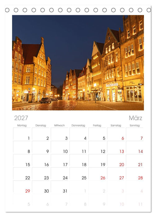 Magisches Münster (CALVENDO Tischplaner A5H 2027)